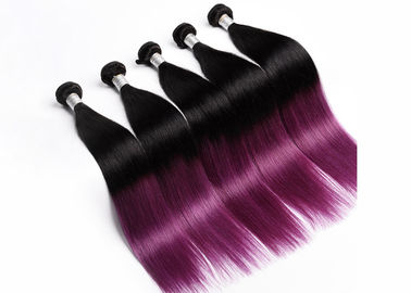 中国 紫色のRemyの人間の毛髪延長、取除く100g Remyの毛延長無し サプライヤー