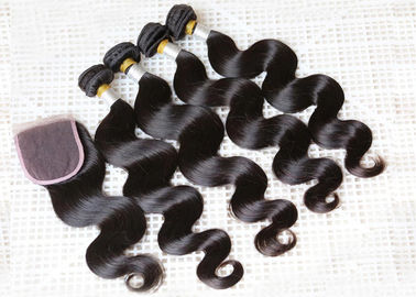 中国 機械二重よこ糸の臭いのクチクラがまだ付けないブラジルの人間の毛髪の織り方 サプライヤー