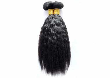 中国 黒い人間の毛髪延長織り方、自然な輝やきのRemyの人間の毛髪の織り方 サプライヤー