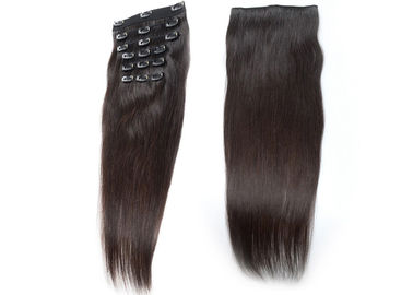 中国 自然な黒人女性のための毛の延長によってカスタマイズされる色の光沢がある優雅なクリップ サプライヤー