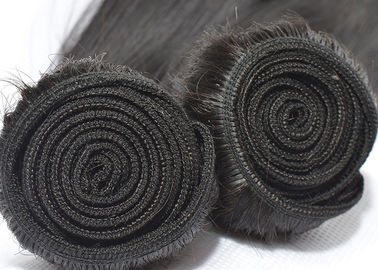 中国 小さいブラウンとの悪臭のペルーの直毛の織り方100%の加工されていない黒無し サプライヤー